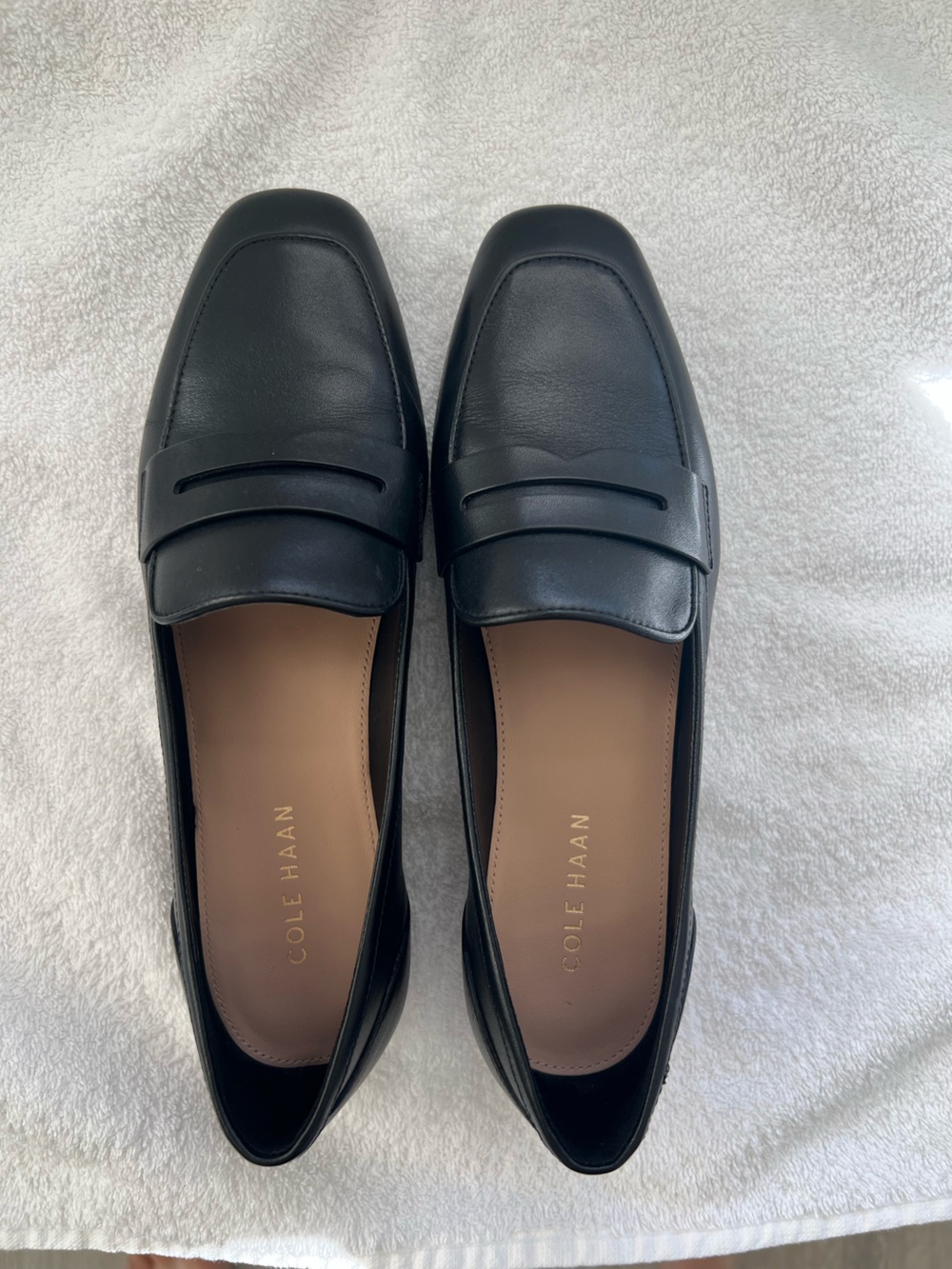 Cole Haan Black Leather Loafers, style name Therese
